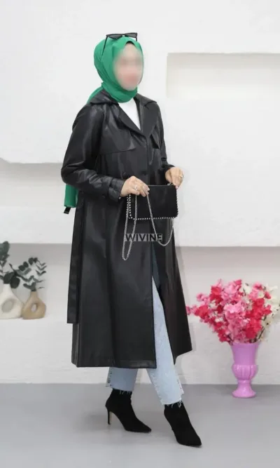 Trench simili cuir SOUZANE