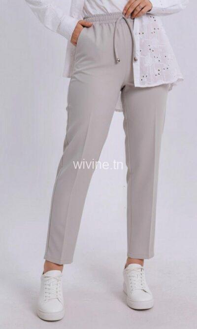 Pantalon ZINA Gris Clair