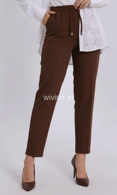 Pantalon ZINA Marron Chocolat