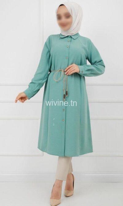 Chemise BISSAN Vert d'eau