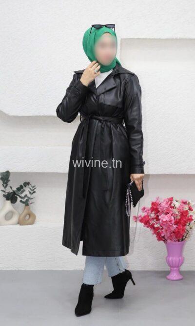 Trench simili cuir SOUZANE