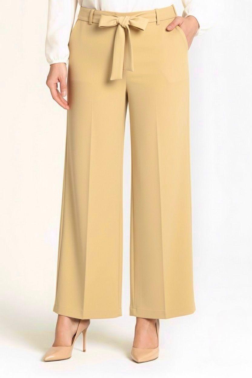 pantalon-large-jaune