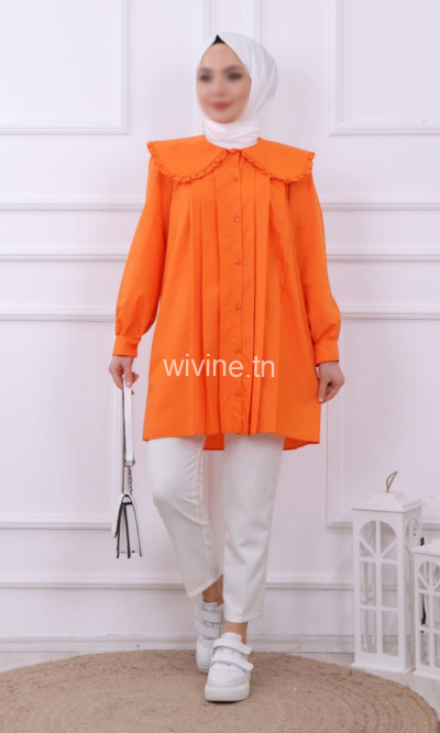 Chemise CLAUDINE Saumon Orange