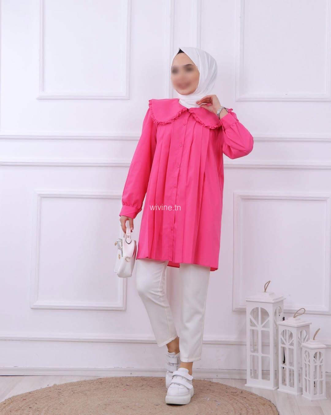 chemise-claudine-saumon